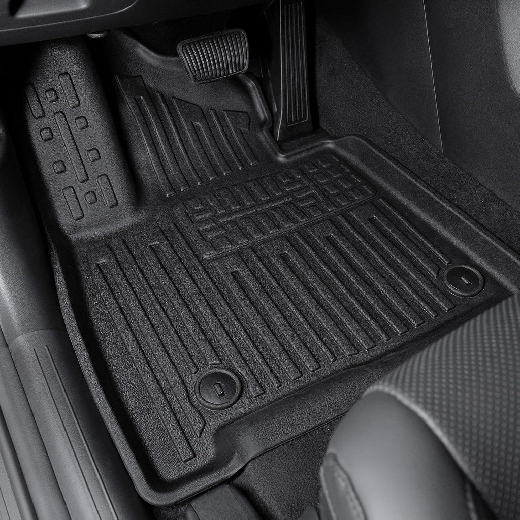 Floor Mats for 2024 2025 Hyundai Santa Fe 6-Seat/7-Seat (Fit Hybrid and Fuel), All Weather TPE Floor Mat and 2-in-1 Cargo Mat with Backrest Mat for Santa Fe Accessories