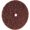 CS Unitec 80616 FIX Fleece (Nonwoven) Disc for The FIX Hook and Loop System, 4-1/2" Diameter, Medium (Red) (Pack of 10)