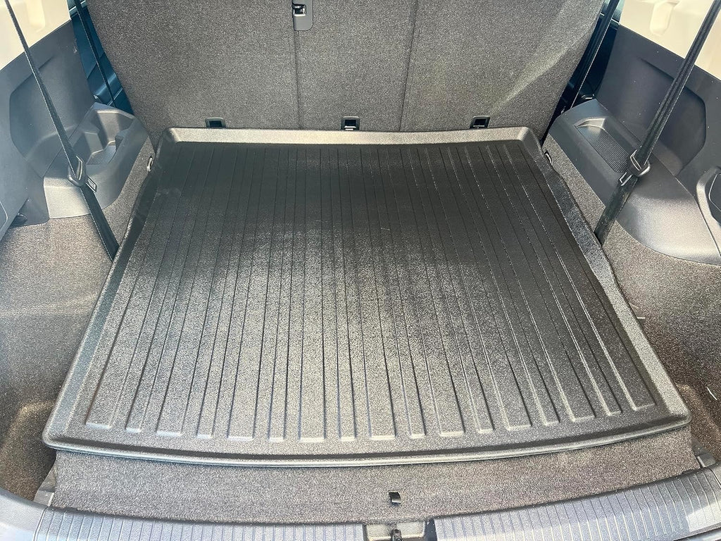 Premium Cargo Liner for Volkswagen Tiguan 5 & 7 Seat Models Trunk Layout Behind 2 Row 2018-2024 - Custom Fit Car Trunk Mat - All-Season Black Cargo Mat - 3D Shaped Laser Measured Trunk Liners